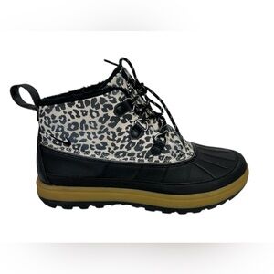 NIke ACG Woodside CHUKA II Boots Womens Size 10 Black Leopard Duck 537345 102